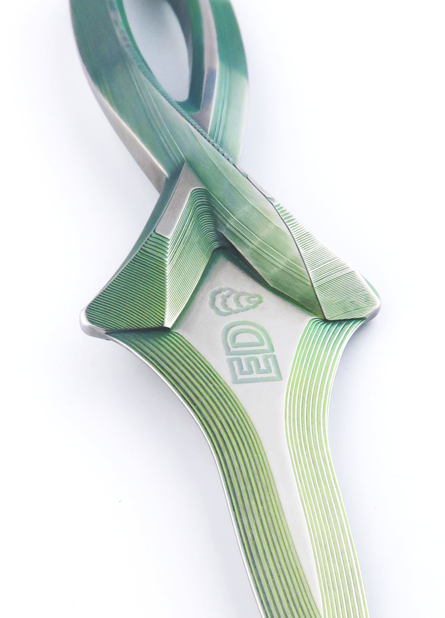 The Hugo Full Titanium Oyster Knife - Green