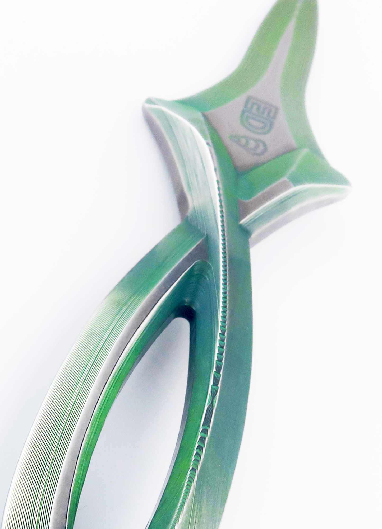 The Hugo Full Titanium Oyster Knife - Green